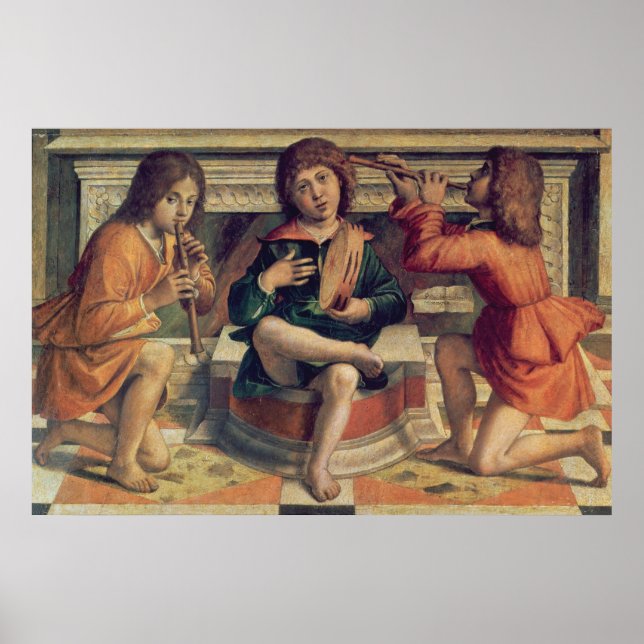 Affiches Musiciens à trois anges (Devant)