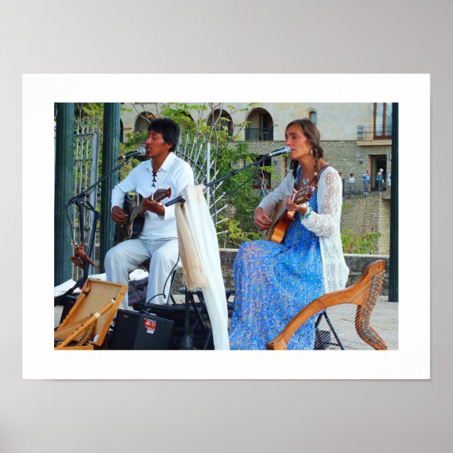 Affiches Musiciens en Espagne (Devant)