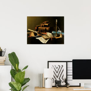 Affiches Musique et Littérature par William Harnett, Beaux-