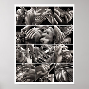 Affiches Musique et mains