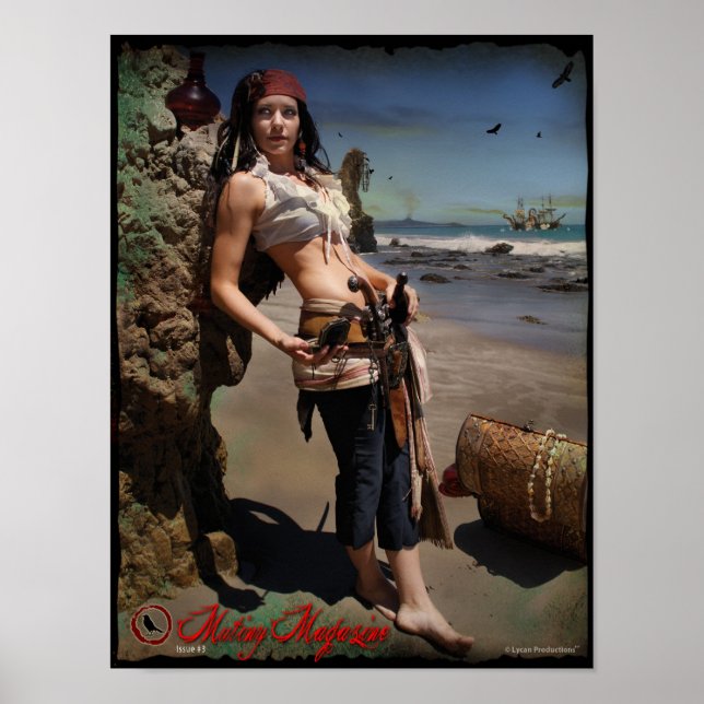 Affiches Mutiny Magazine Numéro 3 Back Cover Pinup (petit) (Devant)