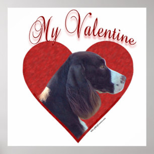 Affiches My Liver English Springer espagnol Valentine
