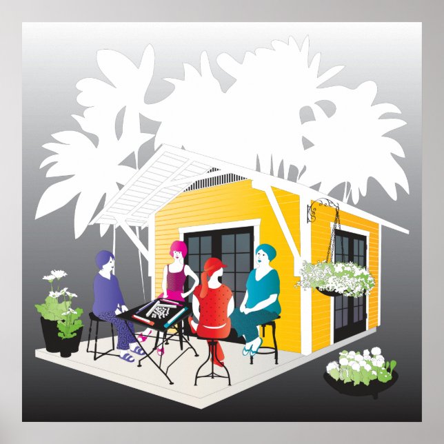 Affiches My Mah Jongg Cottage (Devant)