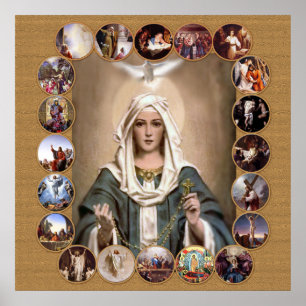 AFFICHES MYSTÉRIES DU SAINT ROSARI,