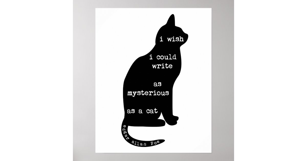 Affiches Mysterieux Comme Citation D Edgar Allan Poe De Zazzle Fr