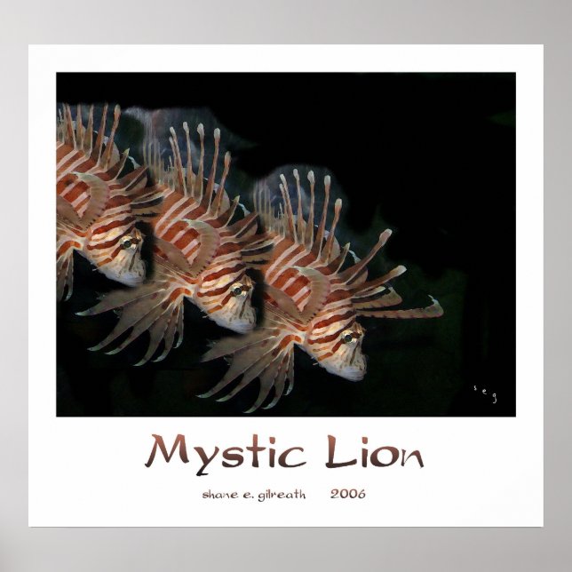 Affiches MYSTIC LION Art Print (Devant)