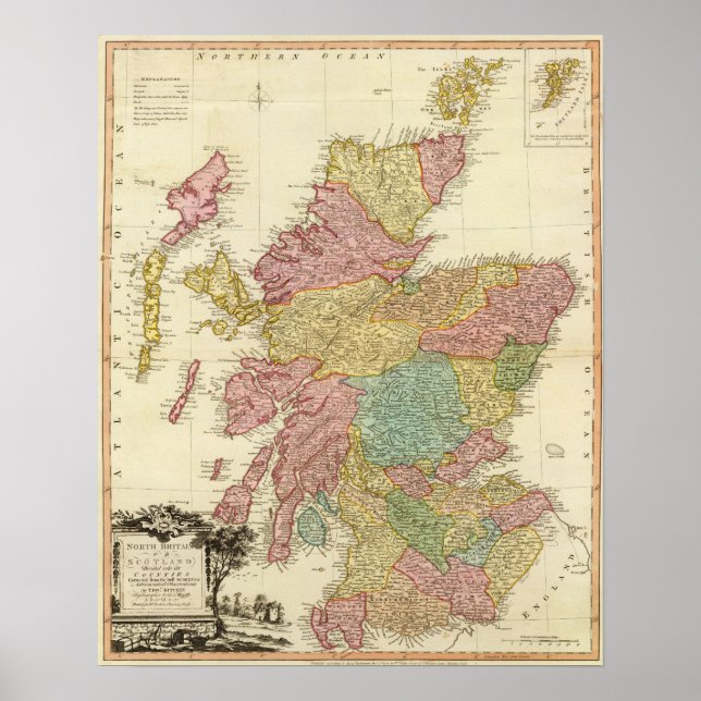 Affiches N Grande-Bretagne, Écosse (Devant)