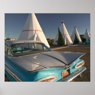 Affiches NA, États-Unis, Arizona, Holbrook Route 66, Wigwam