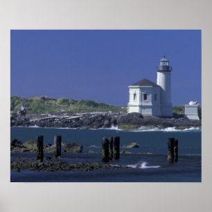 Affiches NA, États-Unis, Oregon, Bandon, Phare de Coquille