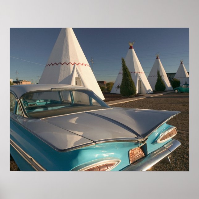 Affiches NA, USA, Arizona, Holbrook Route 66, Wigwam 2 (Devant)