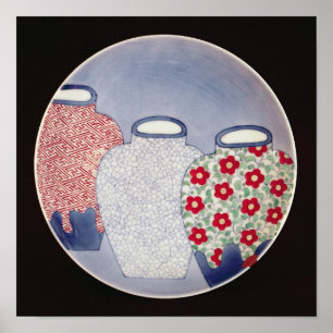 Affiches Nabeshima Dish, Edo Period
