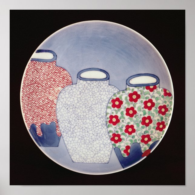 Affiches Nabeshima Dish, Edo Period (Devant)