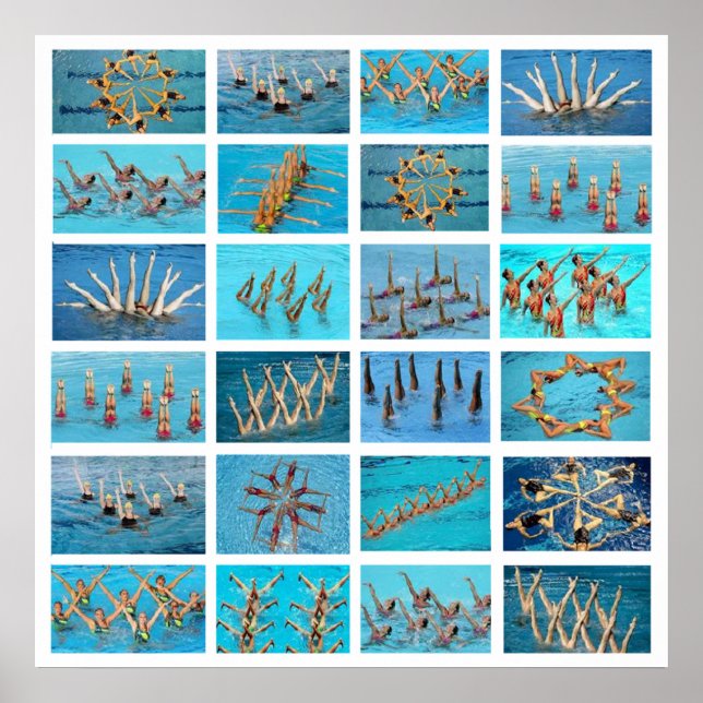 Affiches nage synchronisée (Devant)