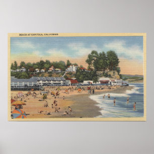 Affiches Nageurs et Sunbathers sur la plage