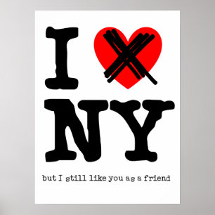 Affiches N'aime pas l'affiche drôle humour New York