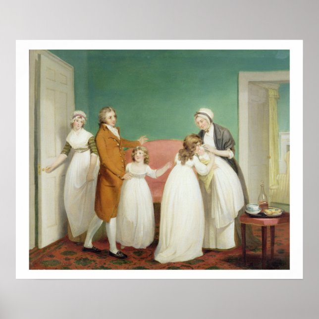 Affiches Naissance de l'héritier, c.1799 (huile sur toile)  (Devant)