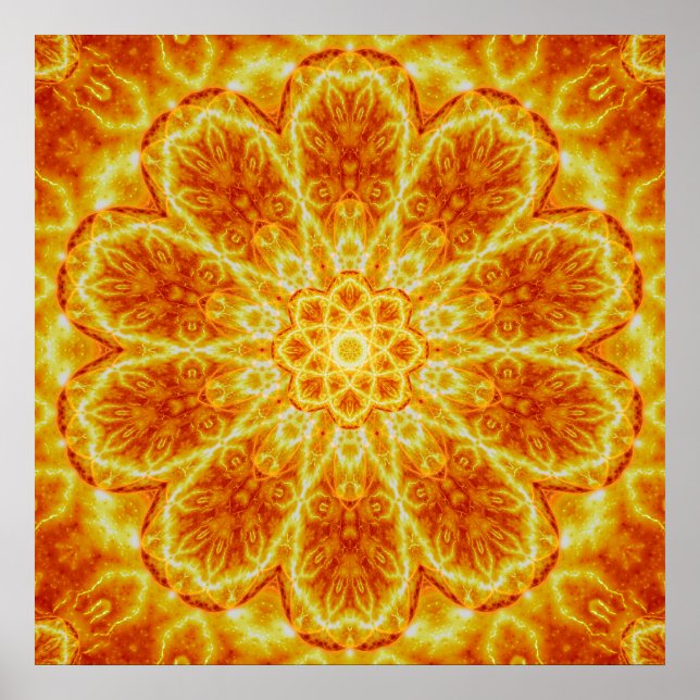 Affiches Naissance d'un Mandala Soleil (Devant)