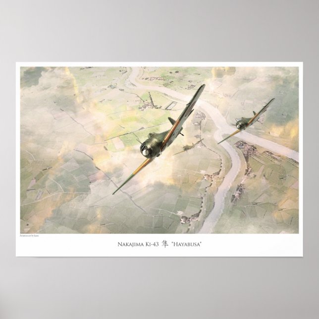Affiches Nakajima Ki-43 Hayabusa (Devant)