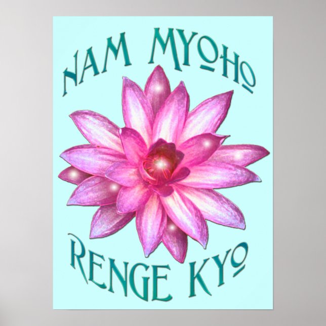 Affiches "Nam Myoho Renge Kyo"Poster bouddhiste Imprimer (Devant)