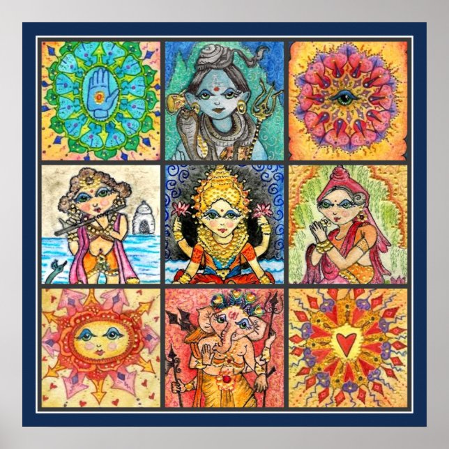 Affiches Namaste Collage (Devant)