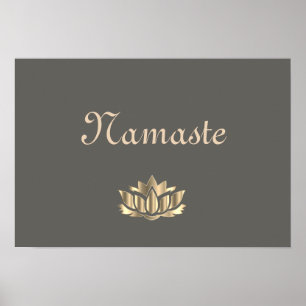 Affiches Namaste Lotus Flower
