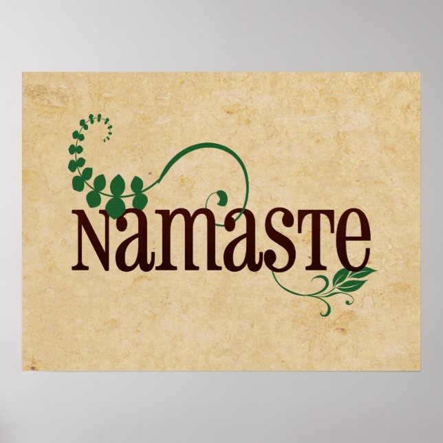 Affiches Namaste Yoga (Devant)