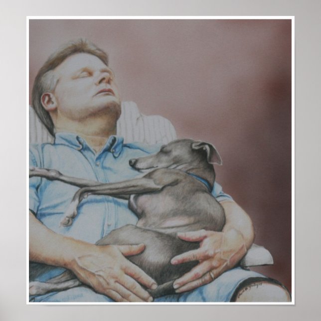 Affiches "Nap Buddies" Italien Greyhound Imprimer (Devant)