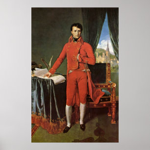 Affiches Napoléon Bonaparte comme consul par Ingres Dominiq
