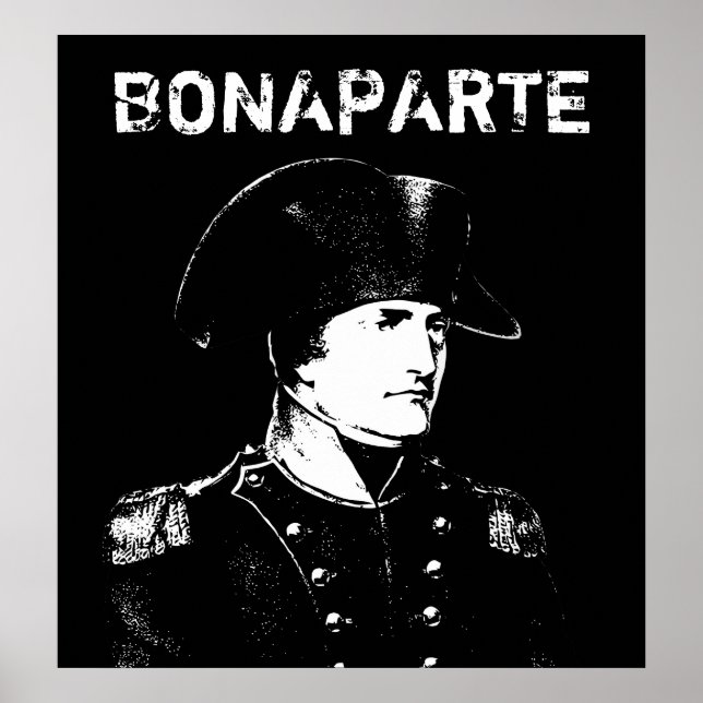 Affiches Napoléon Bonaparte — Noir et blanc (Devant)