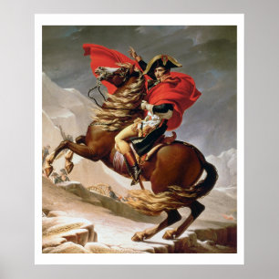 Affiches Napoléon Crossing the Alps, c.1800 (oil on canvas)