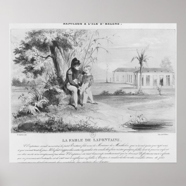 Affiches Napoléon Ier sur l'île de Sainte-Hélène (Devant)