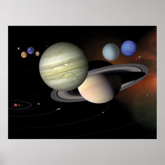 Affiches NASA : Notre système solaire