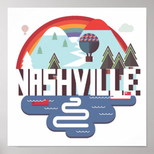 Affiches Nashville dans la conception