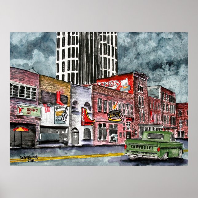 Affiches nashville tennessee country music capital art (Devant)