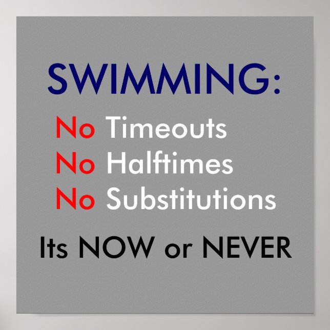 Affiches Natation (Devant)