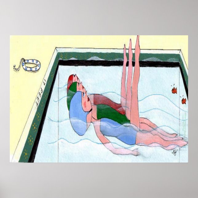 Affiches Natation synchronisée (Devant)