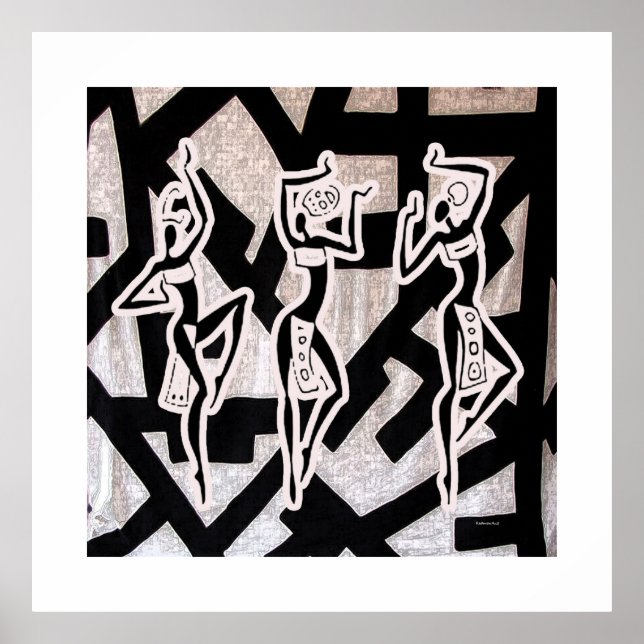 Affiches Nation Rhythm Africaine Sous La Grove (Devant)