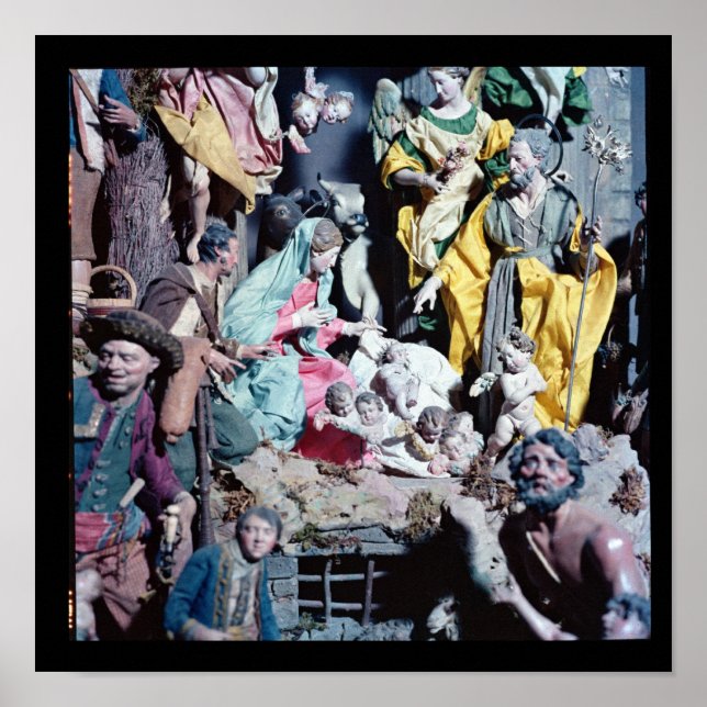 Affiches Nativité, réalisée à Naples (Devant)