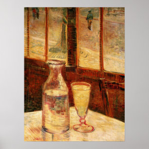 Affiches Nature morte avec de l'absinthe de Vincent van Gog