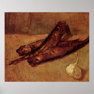 Affiches Nature morte Bloaters et ail par Vincent van Gogh