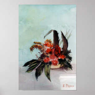 Affiches Nature morte de fleurs/Still life of flowers