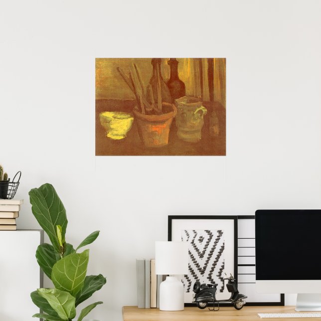 Affiches Nature morte Pinceaux dans un pot Vincent van Gogh (Bureau à domicile)