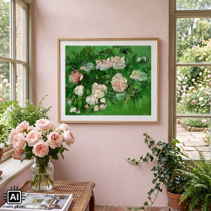 Affiches Nature morte : Roses roses par Vincent van Gogh