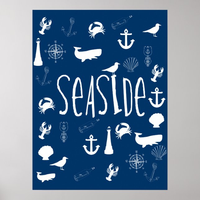 Affiches Nautical Seaside (Devant)
