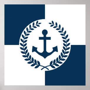 Affiches Nautical themed design