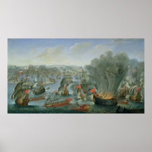 Affiches Naval Battle with the Spanish Fleet