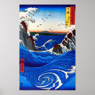 Affiches Navaro Rapids Hiroshige Art japonais