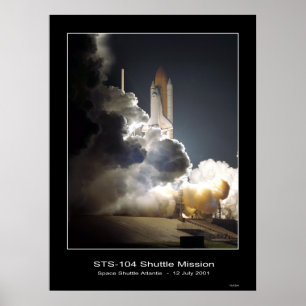 Affiches Navette spatiale Atlantis Lift-off NASA STS-104