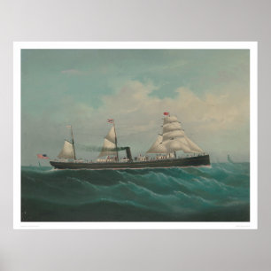 Affiches Navire maritime - La ville de Rio de Janeiro (1260