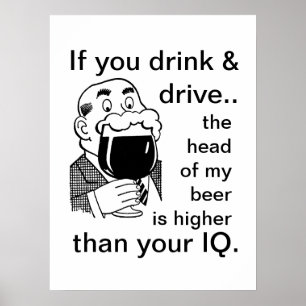 Affiches Ne buvez pas et ne conduisez pas